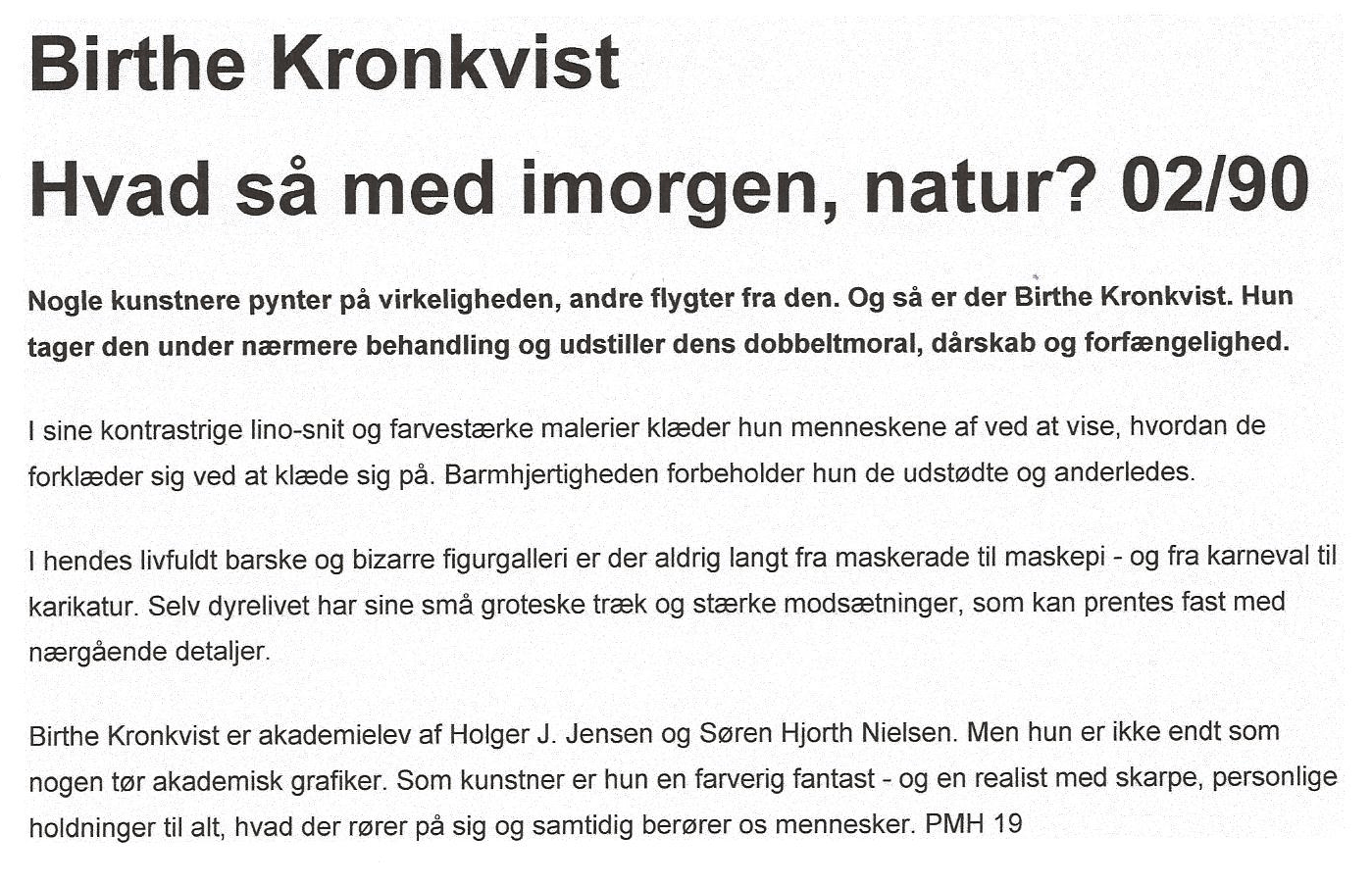 Birthe Kronkvist Politiken